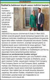 Özdilek’te beklenen büyük sezon indirimi başladı