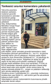 Yankesici ana-kız kameralara yakalandı