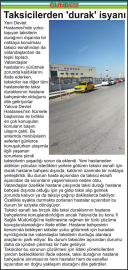 Taksicilerden ‘durak’ isyanı