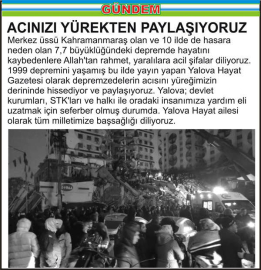 GEÇMİŞ OLSUN TÜRKİYEM