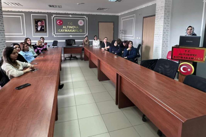 Altınova’da aile ve kadına şiddet paneli