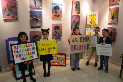 Gaziosmanpaşa İlkokulu Öğrencilerinden Kitap Sergisi