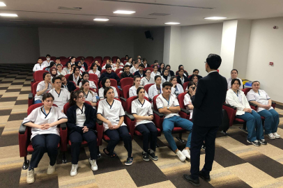 Başhekim Ergenç, stajyer öğrencilerle buluştu