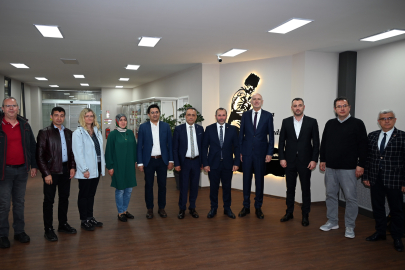 KARDEŞ ŞEHİRDEN MUSTAFA TUTUK'A ZİYARET