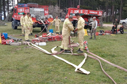 Yangın söndürme eğitimleri tamamlandı