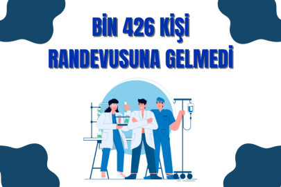 Bin 426 kişi randevusuna gelmedi