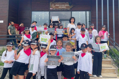 Minik öğrenciler Hersek Lagünü’ne hayran kaldılar