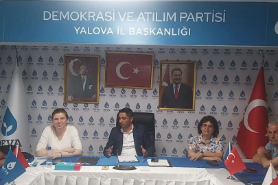 DEVA PARTİSİ YALOVA İL BAŞKANLIĞI TOPLANTI DÜZENLEDİ