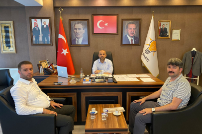 ORMAN İŞLETME ŞEFİ, AK PARTİ İL BAŞKANINI ZİYARET ETTİ