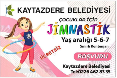 KAYTAZDERE BELEDİYESİNDEN ÇOCUKLARA JİMNASTİK EĞİTİMİ