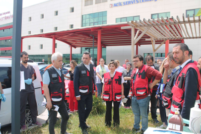 YALOVA DEVLET HASTANESİ'NDE DEPREM TATBİKATI GERÇEKLEŞTİRİLDİ