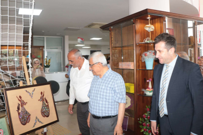 Huzurevinde ikinci bahar el sanatları sergisi gerçekleştirildi