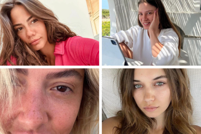 Ünlü güzellerden makyajsız paylaşım akımı