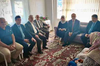 Yalova protokolü kahraman gaziye ziyaret