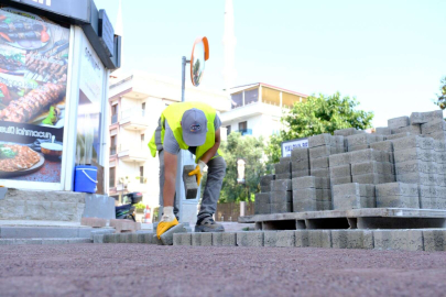 Mercan Sokak’ta parke yol çalışması başladı