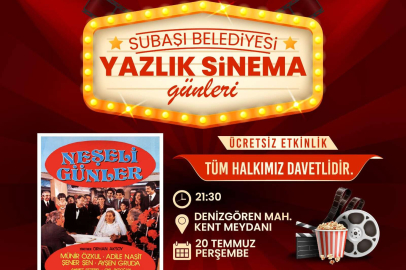 Subaşı'da Yazlık Sinema Günleri Yoğun İlgi Gördü