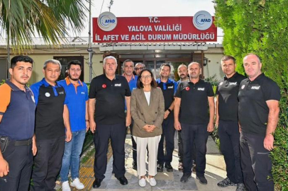 Yalova Valisi Kaya’dan AFAD ziyareti