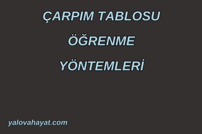 Çarpım tablosu nasıl ezberlenir? Ezberleme Yöntemleri ve Çarpım Tablosu
