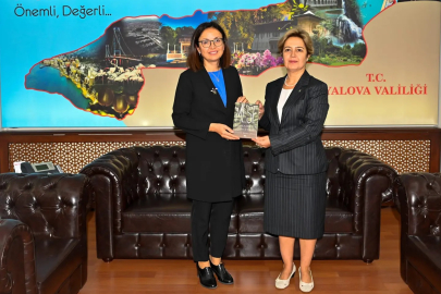 Yalova TEMA’dan Yalova Valisi Hülya Kaya’ya ziyaret