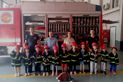 Yalova Altınova’da miniklere itfaiye eğitimi