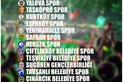 Yalova Süper Amatör Lig Fikstürü belli oldu