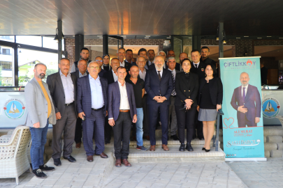 Çiftlikköy Belediye Başkanı Silpagar Çiftlikköy muhtarlarıyla bir araya geldi