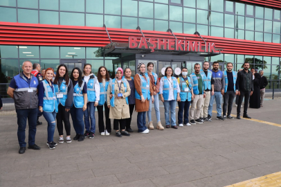 Yalova Belediyesi ekipleri hastaları tek tek ziyaret etti