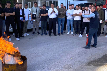Yalova Altınova İtfaiyeden MYO’da eğitim