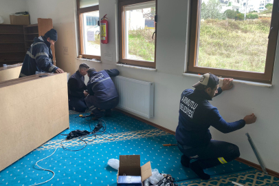 Yalova Armutlu’da camiye jeotermal sıcak su ile ısıtma sistemi kuruldu