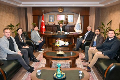 Yalova Üniversitesi Spor Kulübü'nden Başkan Tutuk'a ziyaret