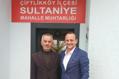 Yalova Çiftlikköy Belediye Başkan A.Adayı Yele’den Mahalle Muhtarlarına Ziyaret