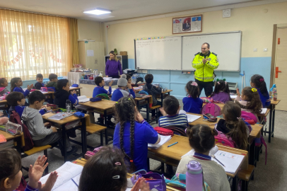 Çiftlikköy’de trafik eğitimleri sürüyor