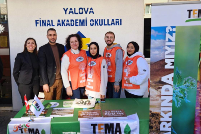 Yalova Final Akademi Okulları TEMA gönüllüsü oldu