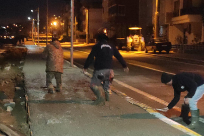 Yalova Esenköy Belediyesi gece gündüz demeden çalışıyor