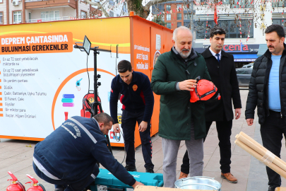 Çiftlikköy’de ilk afet müdahale konteynırları yerleştirildi
