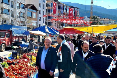 Esenköy Belediye Başkan Adayı Mehmet Temel’den pazar ziyareti