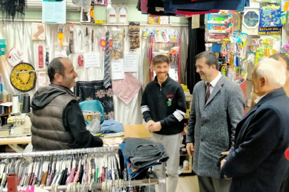 Canbay, belde esnaflarıyla buluştu