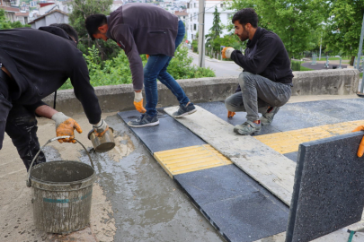 Vatan Caddesi’nde kaldırım çalışmaları yüzde 90 tamamlandı
