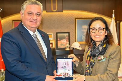 Vali Hülya Kaya’dan  Başkan Mehmet Gürel'e  iade-i ziyaret