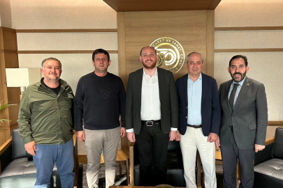 Ahmet Büyükgümüş ve  Hasan Soygüzel'den YTSO’ya ziyaret