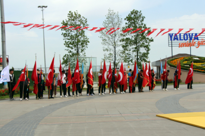 Yalova’da 19 Mayıs Atatürk’ü Anma, Gençlik ve Spor Bayramı’nın provasını yaptılar