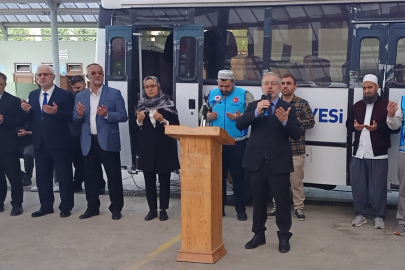 Yalova’da Hacı adayları kutsal topraklara dualarla uğurlandı
