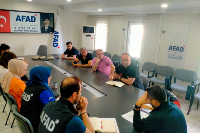 AFAD ve Afet Grubu Sorumlularıyla toplantı düzenlendi