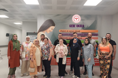 Yalova Eğitim ve Araştırma Hastanesi'nde Gebe Okulu eşli eğitimlere devam ediyor