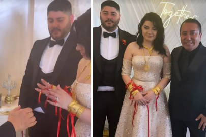 Murat Övüç kesenin ağzını açtı! Gelinine kilolarca altın taktı