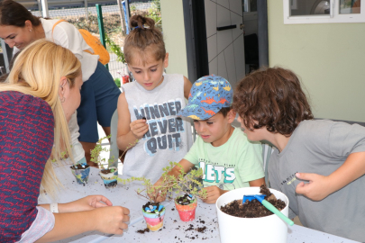 Çiftlikköylü minikler Geri Dönüşüm Atölyesinde