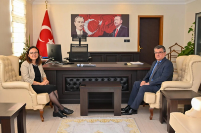 Vali Kaya’dan Çiftlikköy Kaymakamı Ada’ya ziyaret