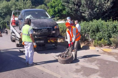 Kontrolden çıktı, restoranın duvarına çarptı
