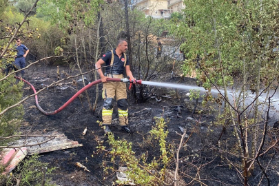 Çavuşçiftliği Köyü’nde korkutan arazi yangını