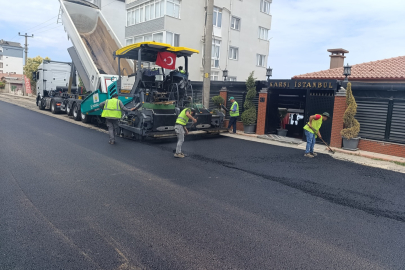 Çınarcık’ta Asfalt Rüzgarı ! Yollar Cadde Cadde Yenileniyor